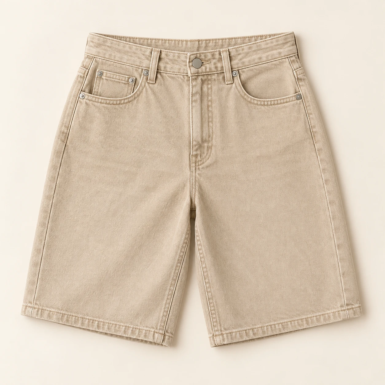 Dune Wanderer Bermuda Shorts, Sand, front view